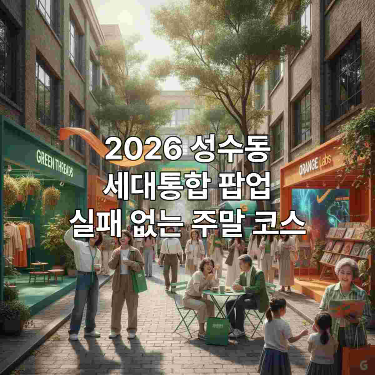 후회 없는 성수동 나들이!/2026 팝업스토어 가이드