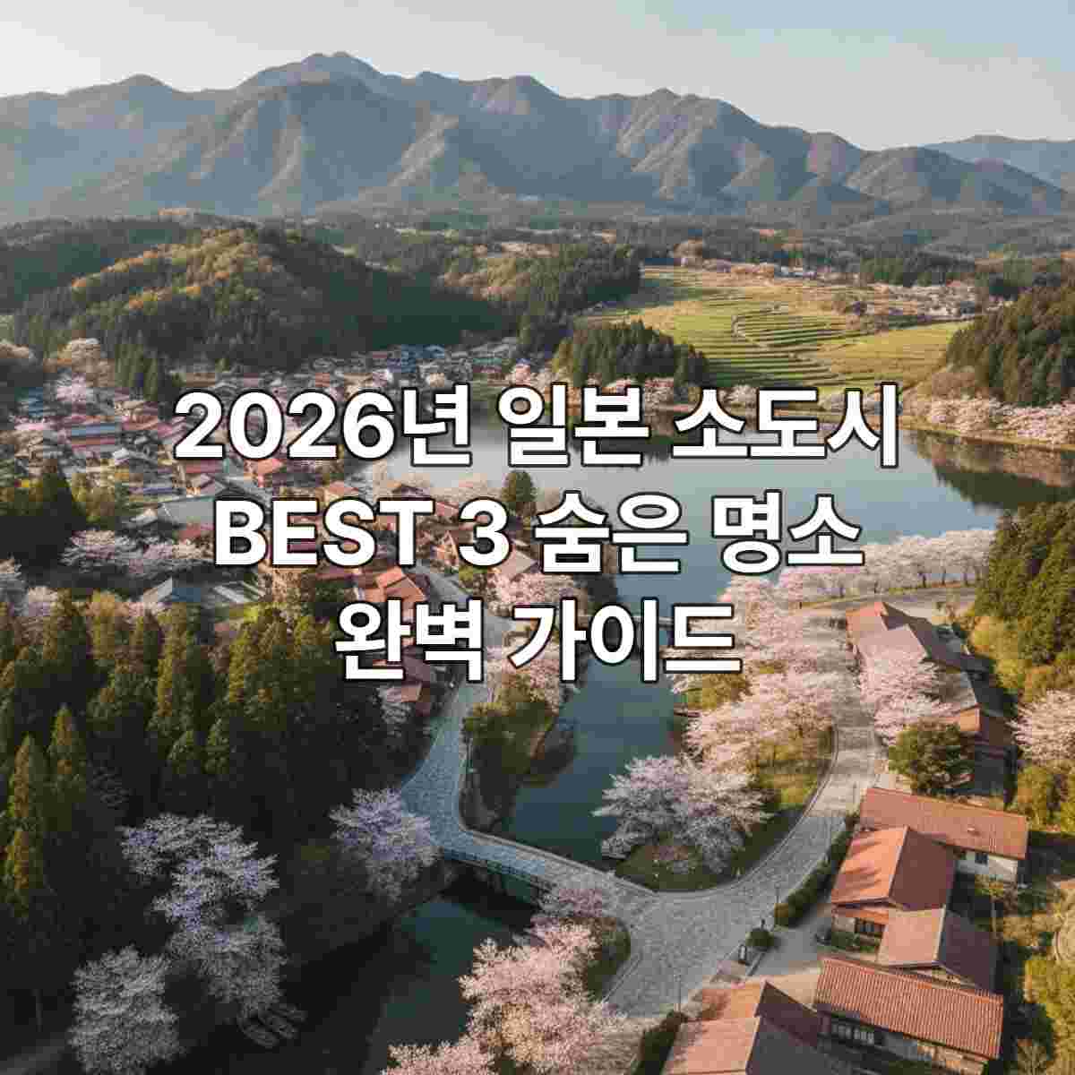 2026년 일본 소도시 / BEST 3 숨은 명소 완벽 가이드