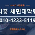 시흥 세면대막힘 010-4233-5119